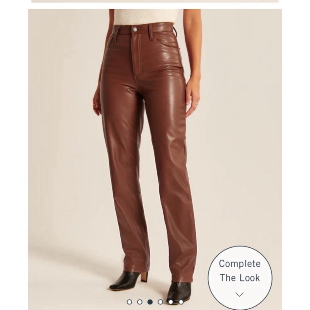 Abercrombie & fitch curve love leather pants